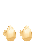 IBB 9ct yellow gold small teardrop stud earrings (British brand)