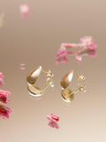 IBB 9ct yellow gold small teardrop stud earrings (British brand)