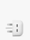 Google Pixel 67W dual port charger Snow, UK version