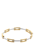 Monica Vinader Signature Link bangle gold and silver, UK version
