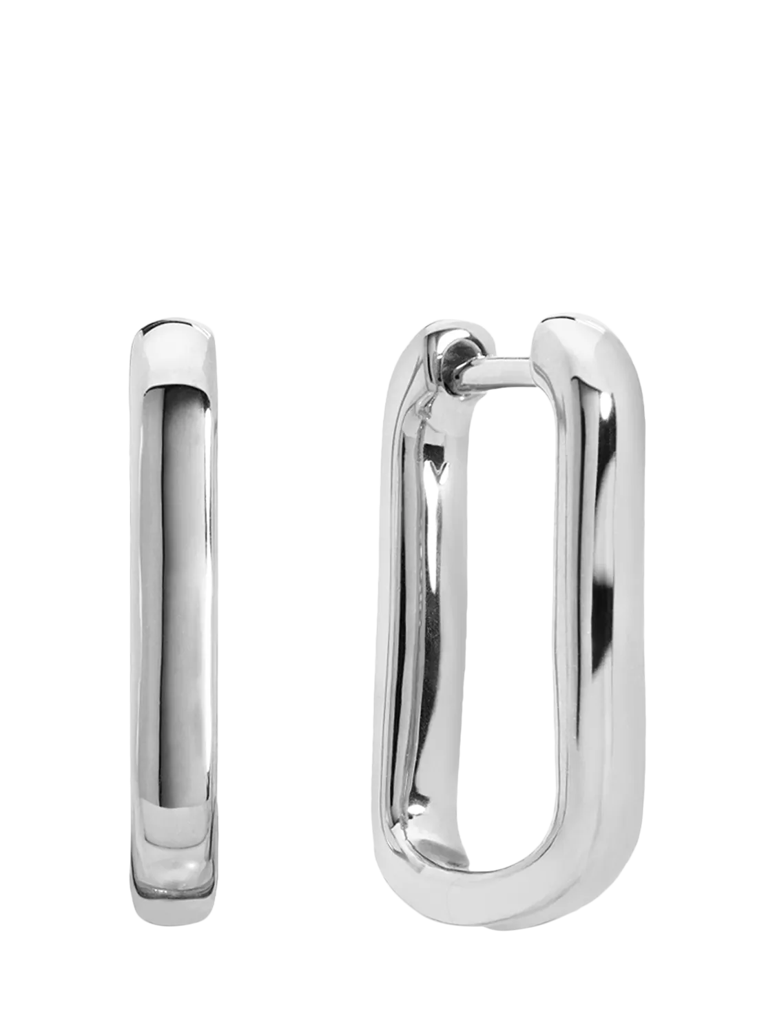 Monica Vinader Alta hoop earrings, sterling silver (British brand)
