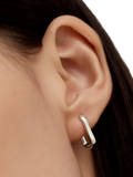 Monica Vinader Alta hoop earrings, sterling silver (British brand)