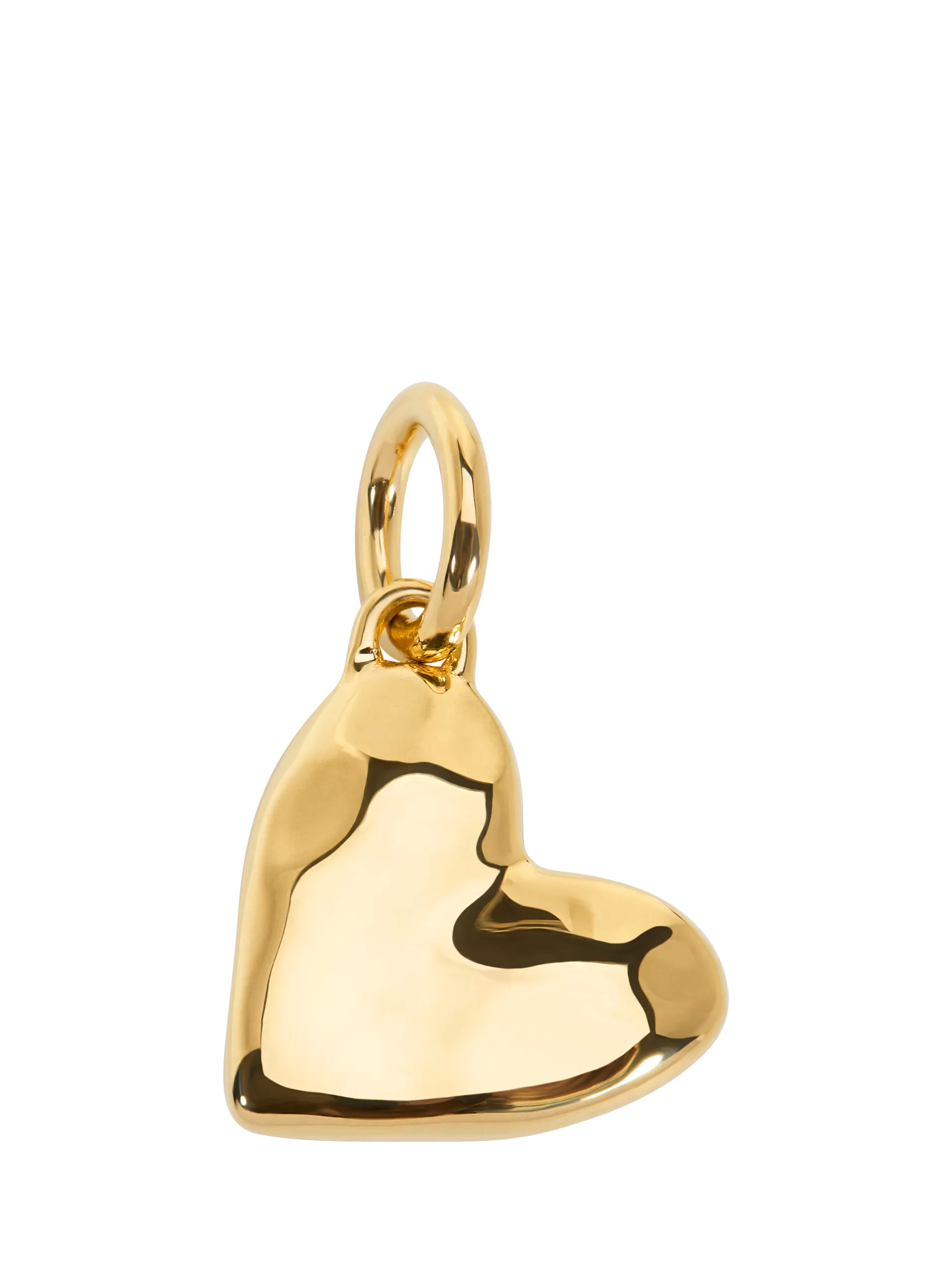 Monica Vinader Molten Heart gold vermeil pendant (British brand)