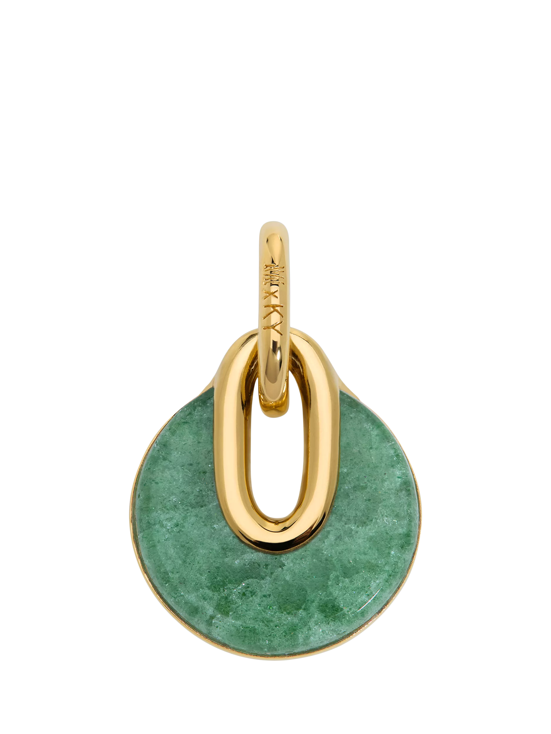 Monica Vinader Kate Young aventurine pendant green, imported from the UK