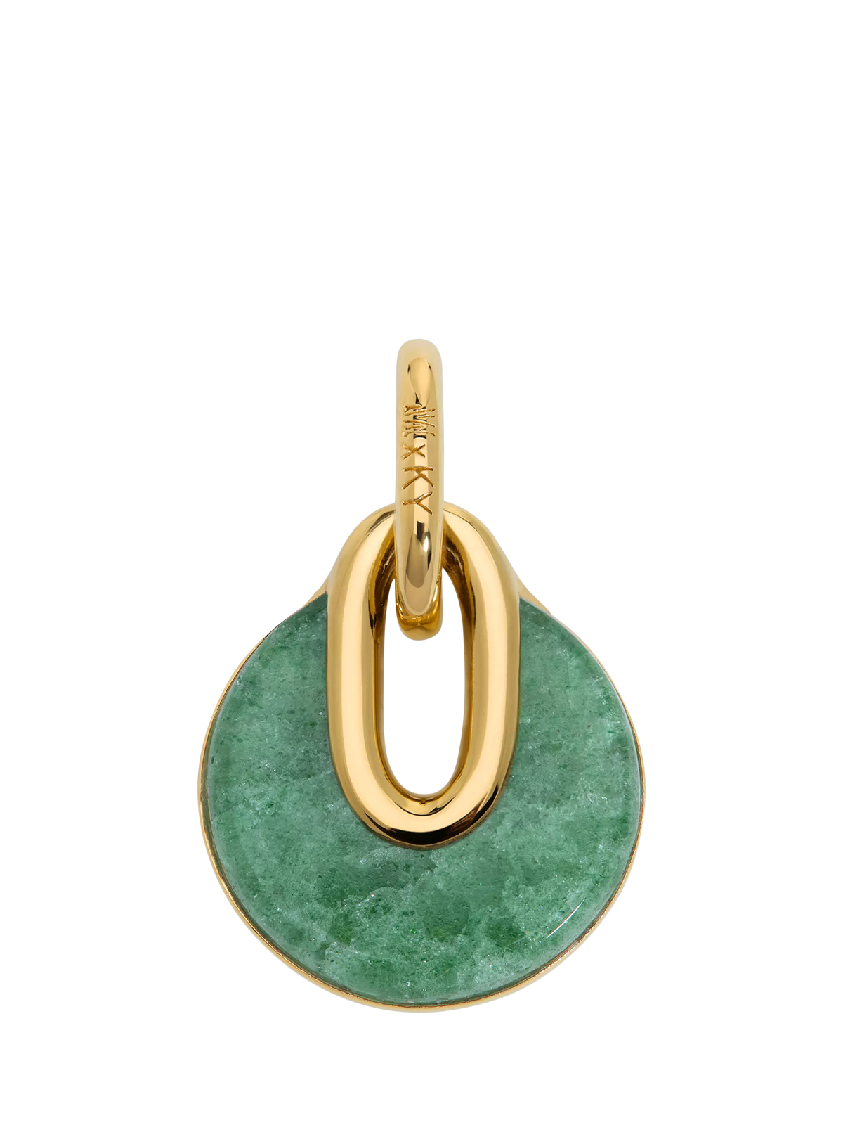 Monica Vinader Kate Young aventurine pendant green, imported from the UK