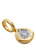 Monica Vinader pear diamond pendant gold vermeil - British product