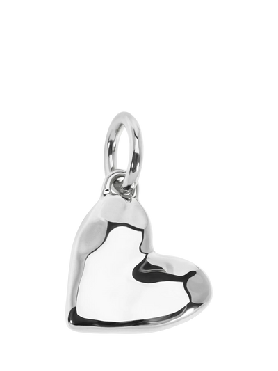 John Lewis Monica Vinader Molten Heart Pendant Charm, Silver- Buy online at McGrocer
