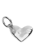 Monica Vinader Molten Heart pendant charm 2cm silver, UK version