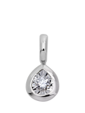 Monica Vinader pear diamond pendant 0.06ct, imported from the UK