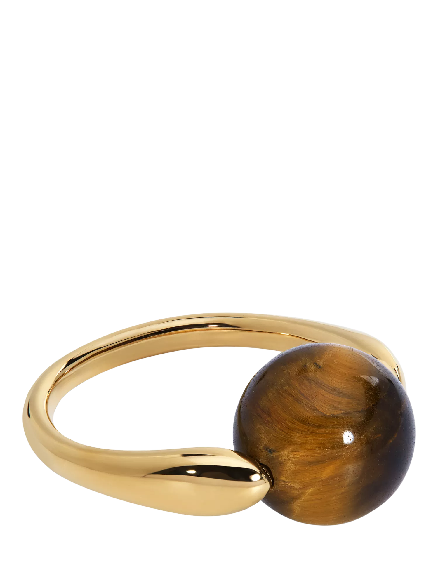 Monica Vinader tiger's eye spinning ring 10mm, imported from the UK