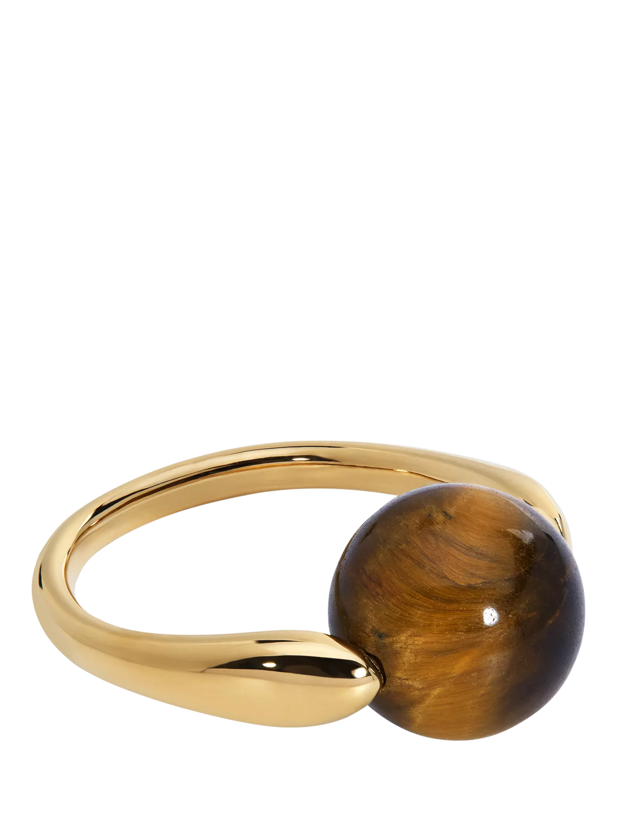 Monica Vinader tiger's eye spinning ring 10mm, imported from the UK