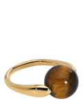 Monica Vinader tiger's eye spinning ring 10mm, imported from the UK
