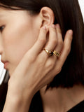 Monica Vinader tiger's eye spinning ring 10mm, imported from the UK