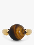 Monica Vinader tiger's eye spinning ring 10mm, imported from the UK