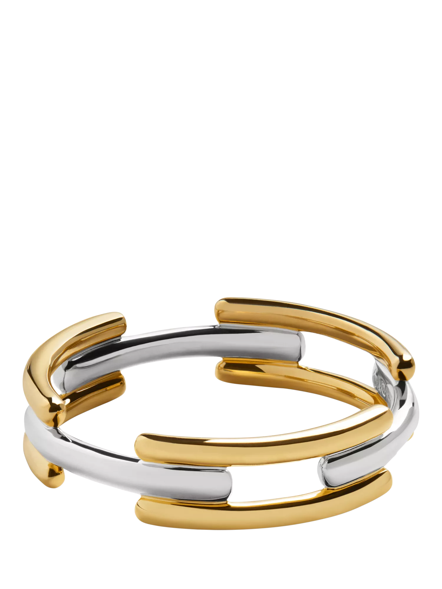 Monica Vinader Signature Stack Ring gold and silver (British brand)