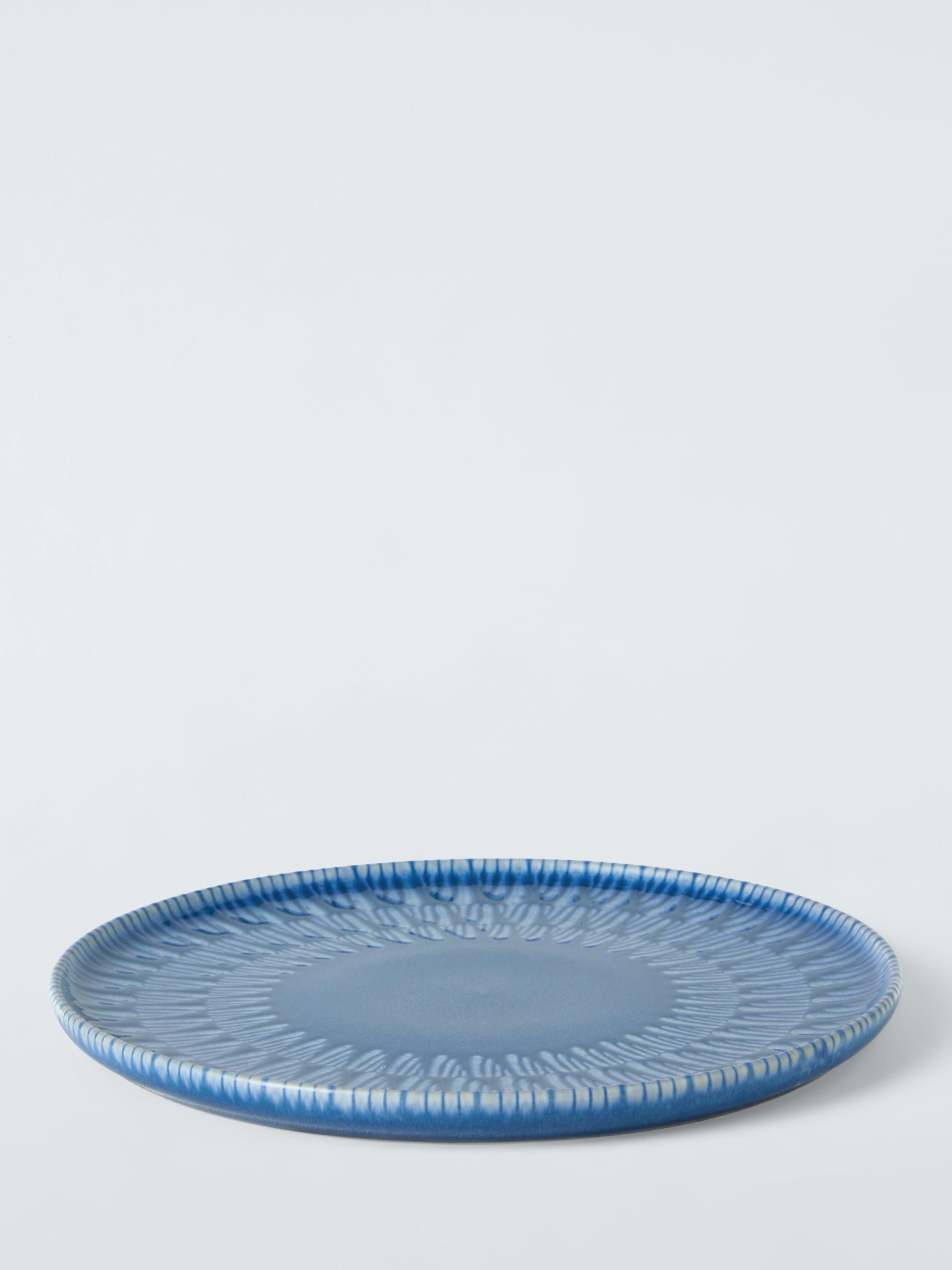John Lewis stoneware dinner plate blue 27cm (British brand)