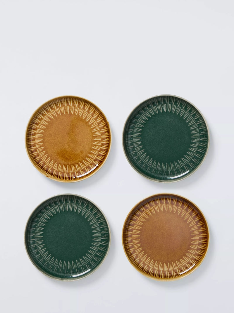 John Lewis Modern Rustic stoneware plates set of 4 16cm - British product
