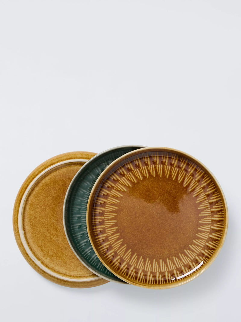 John Lewis Modern Rustic stoneware plates set of 4 16cm - British product