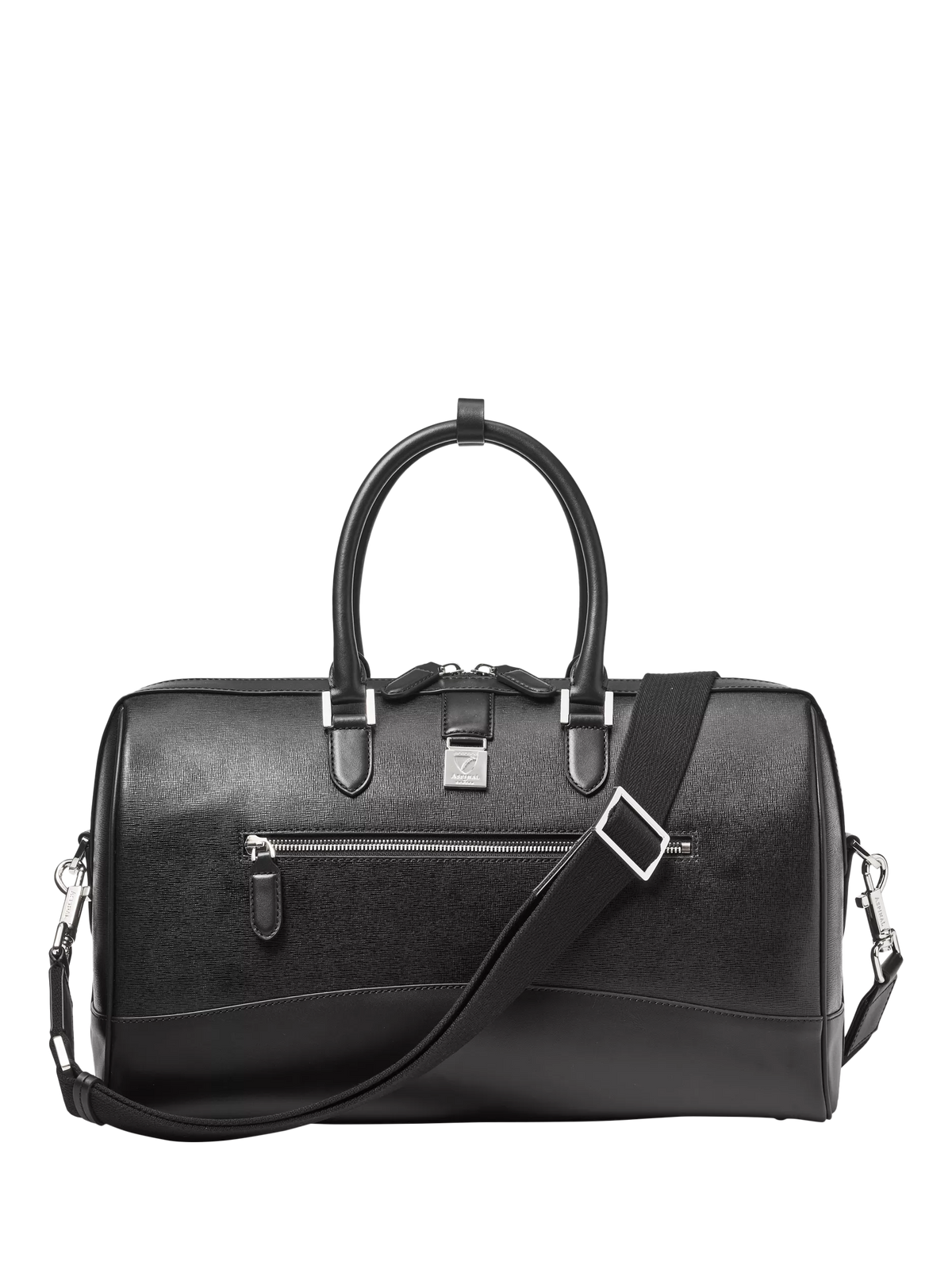 Aspinal of London Connaught leather flight bag black (British brand)