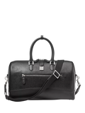 Aspinal of London Connaught leather flight bag black (British brand)