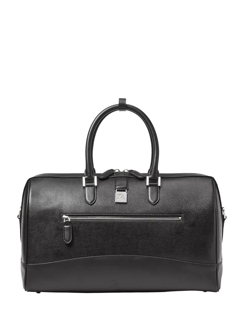 Aspinal of London Connaught leather flight bag black (British brand)