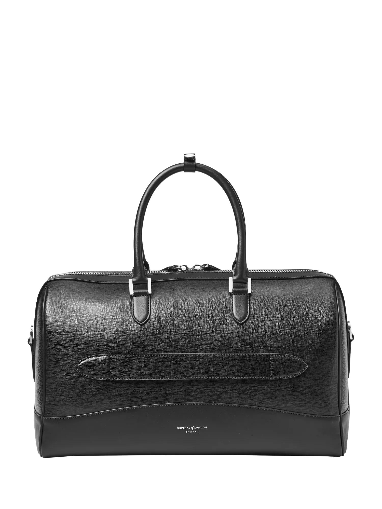 Aspinal of London Connaught leather flight bag black (British brand)