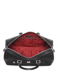 Aspinal of London Connaught leather flight bag black (British brand)