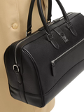 Aspinal of London Connaught leather flight bag black (British brand)