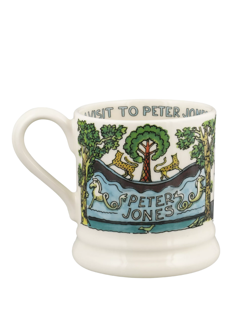 Emma Bridgewater Peter Jones anniversary earthenware mug 300ml (British brand)