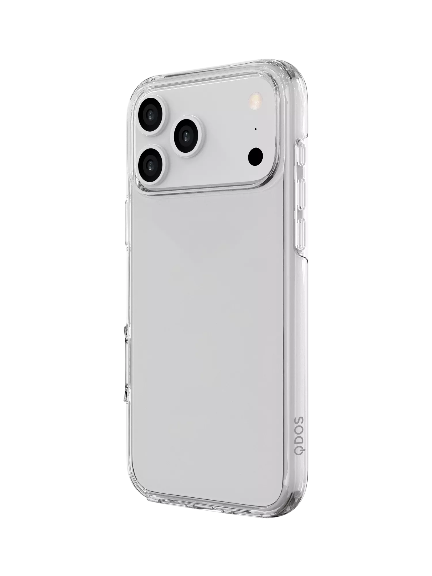 QDOS hybrid case for iPhone 17 Pro Max clear - British product