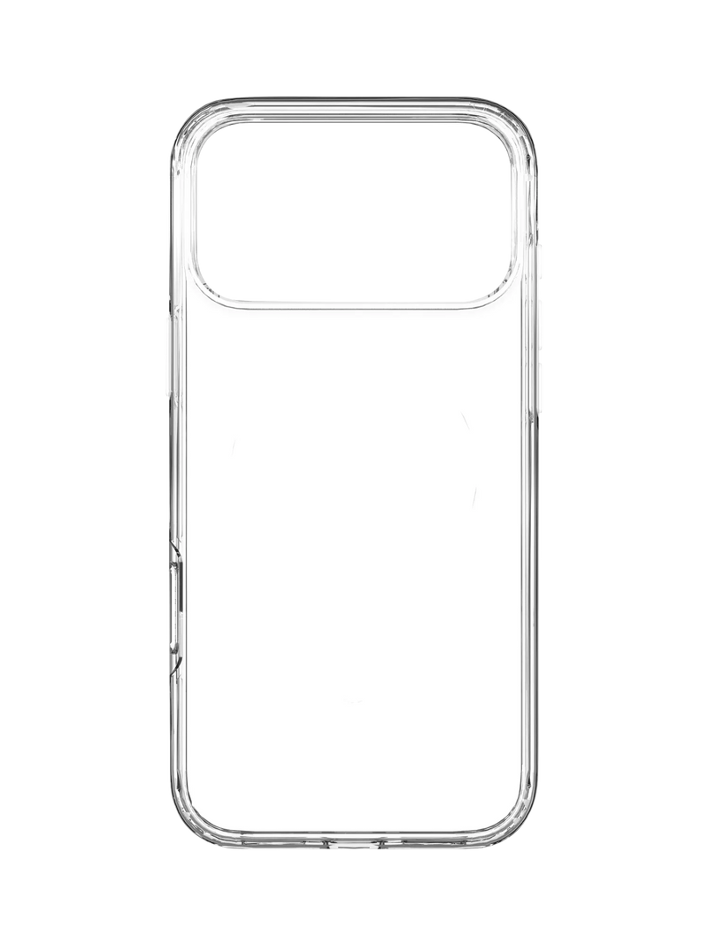 QDOS hybrid case for iPhone 17 Pro Max clear - British product