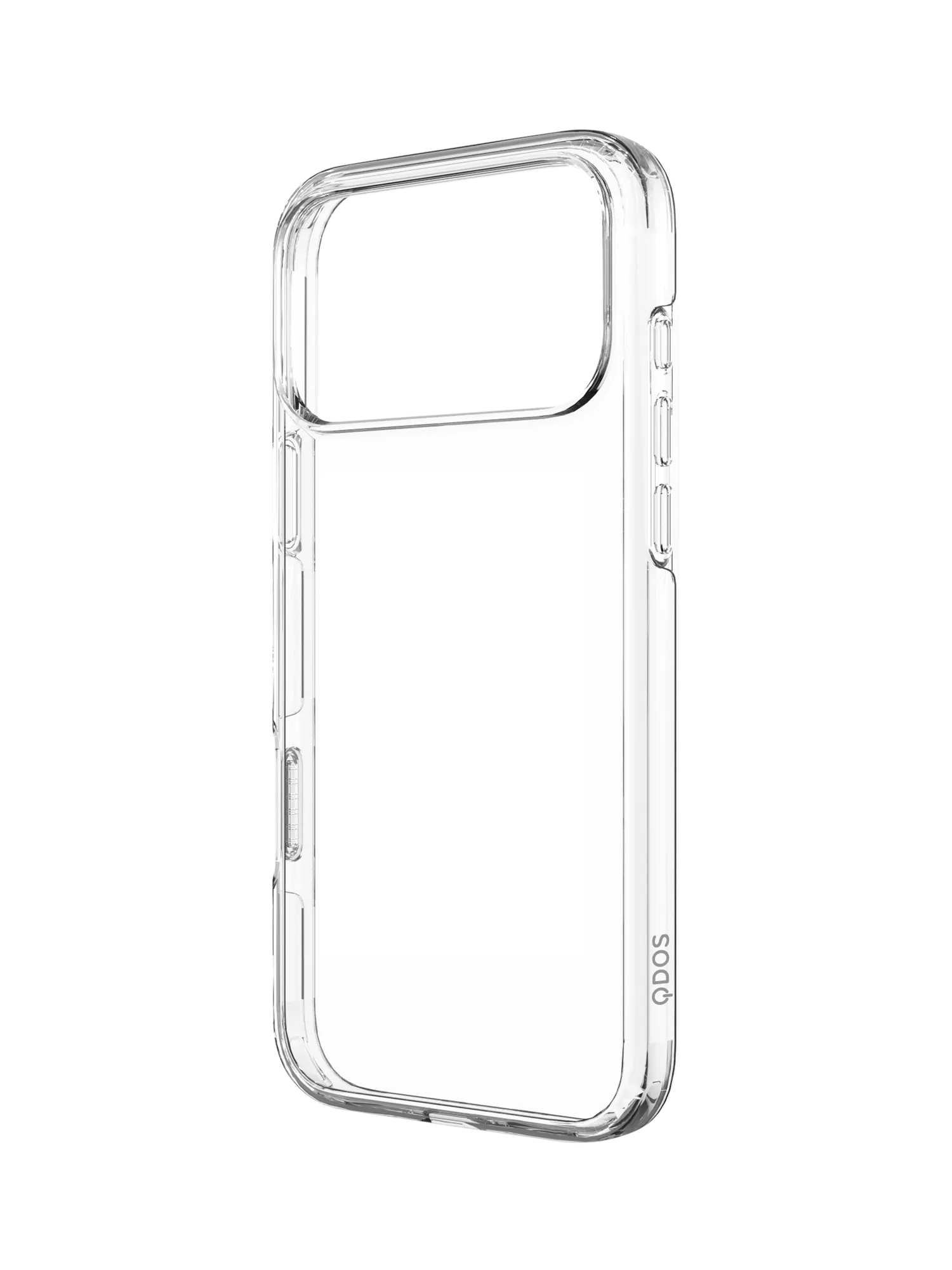 QDOS hybrid case for iPhone 17 Pro Max clear - British product