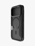 QDOS iPhone 17 Pro folio case in clear and black, UK version