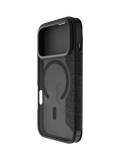 QDOS iPhone 17 Pro folio case in clear and black, UK version