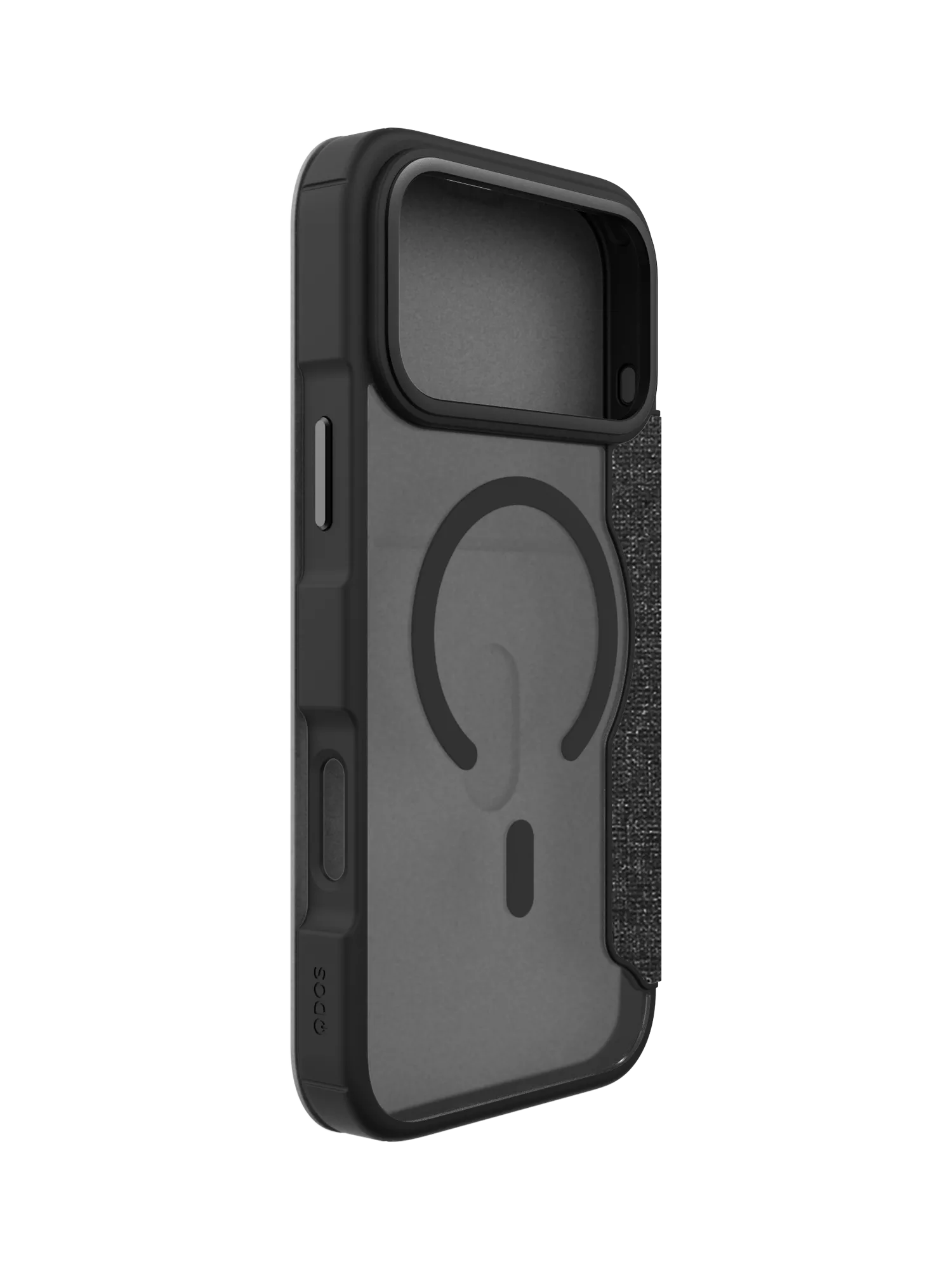 QDOS Hybrid Fold Folio Case Clear Black for iPhone 17 Pro Max, UK version