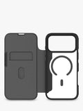 QDOS Hybrid Fold Folio Case Clear Black for iPhone 17 Pro Max, UK version
