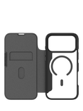 QDOS Hybrid Fold Folio Case Clear Black for iPhone 17 Pro Max, UK version