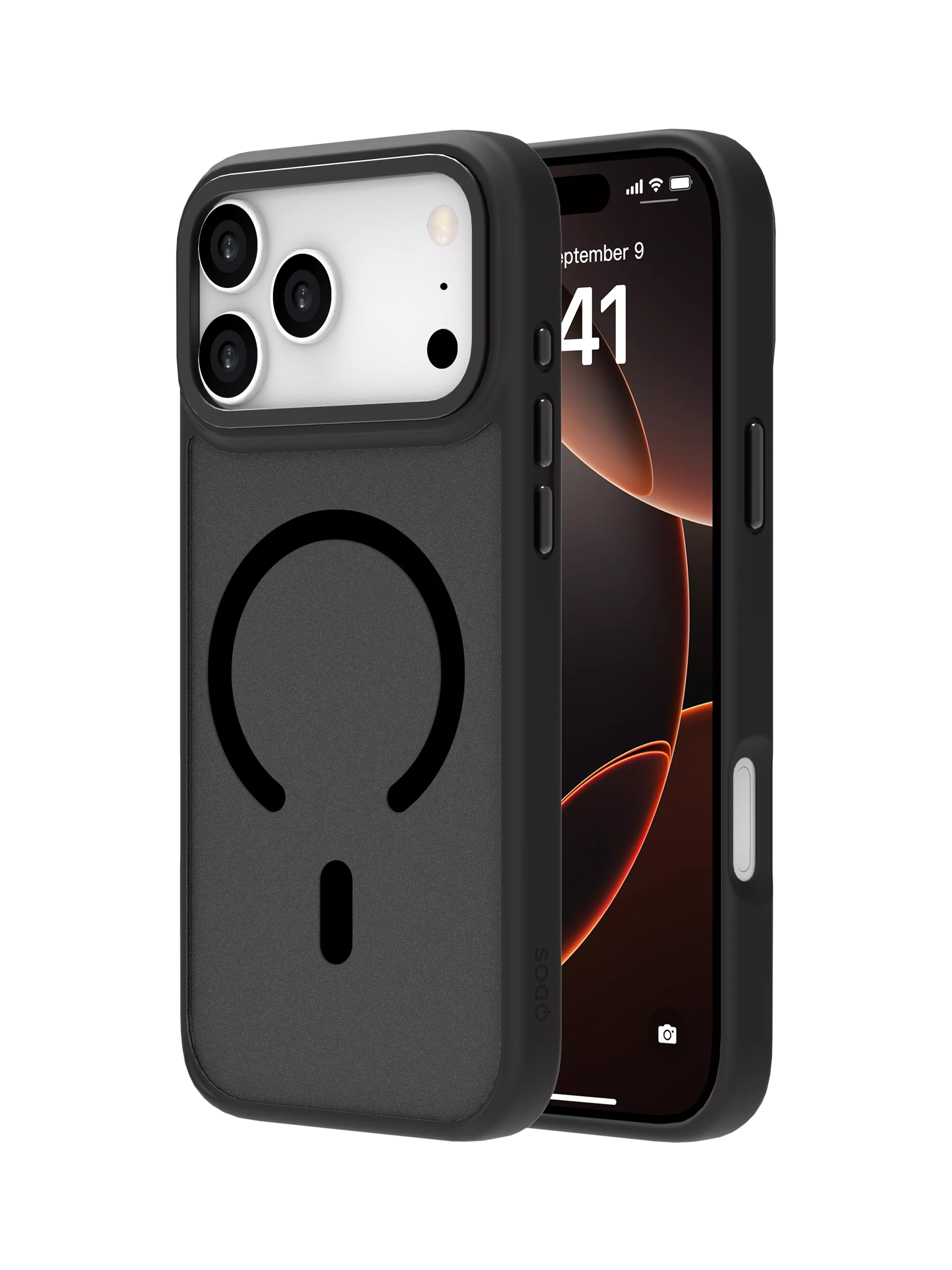 QDOS Hybrid Drop case Black/Frosted, imported from the UK