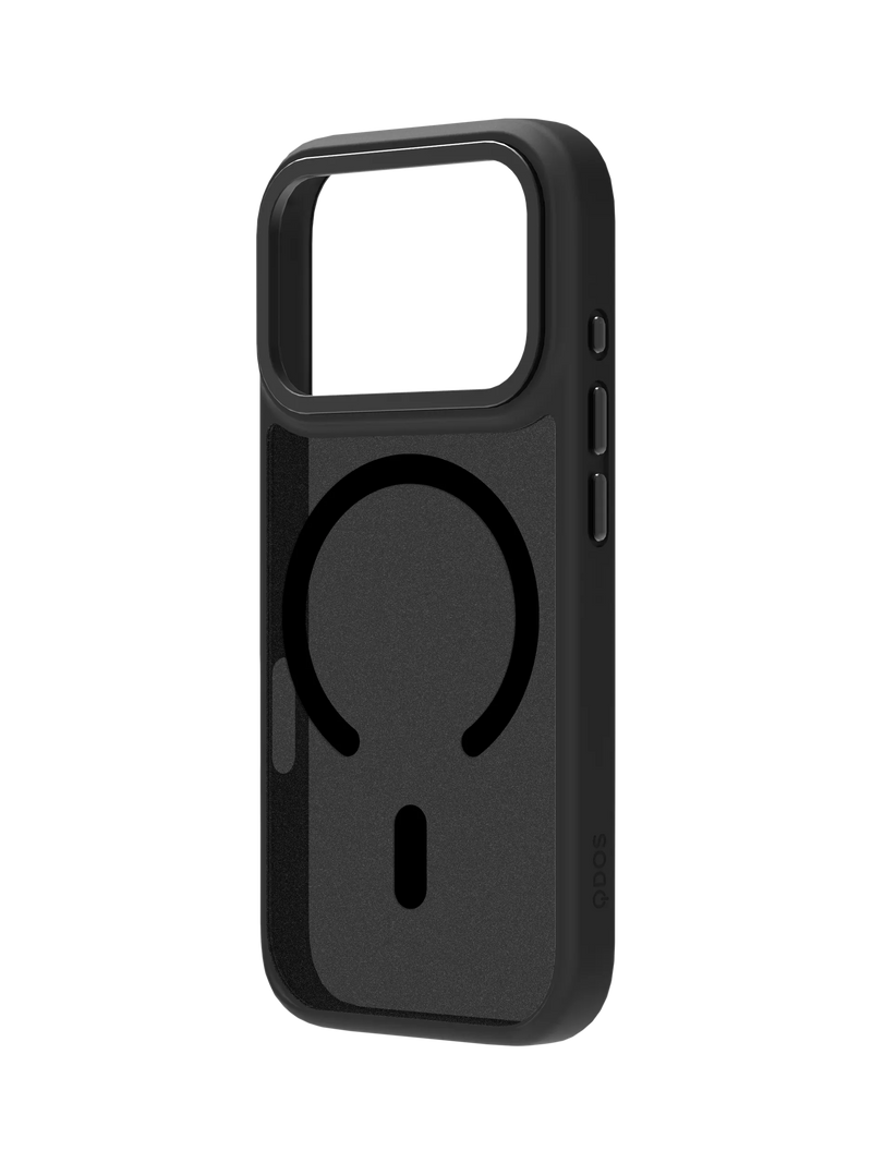 QDOS phone case for iPhone 17 Pro Black/Frosted - British product