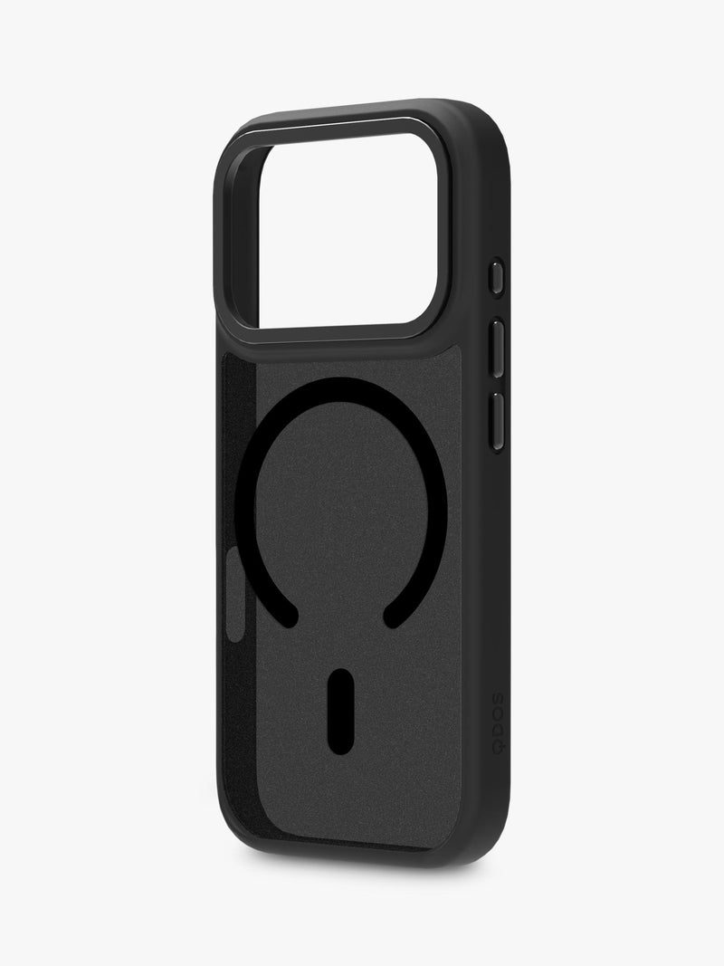 QDOS phone case for iPhone 17 Pro Black/Frosted - British product