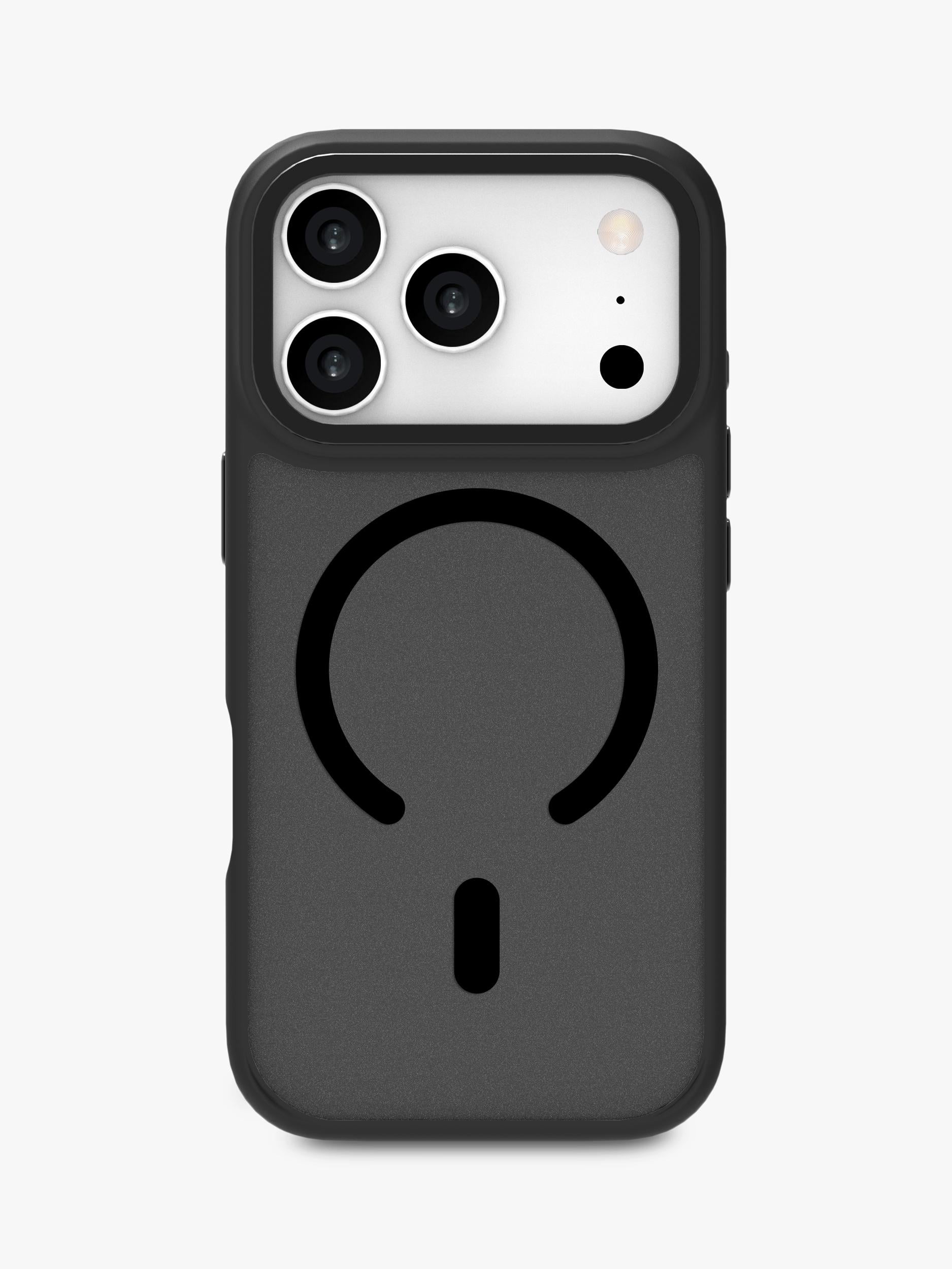 QDOS phone case for iPhone 17 Pro Black/Frosted - British product