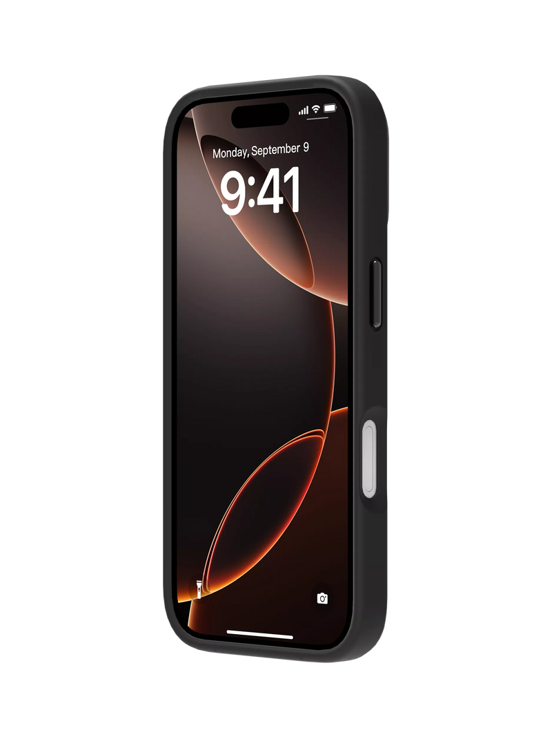QDOS phone case for iPhone 17 Pro Black/Frosted - British product