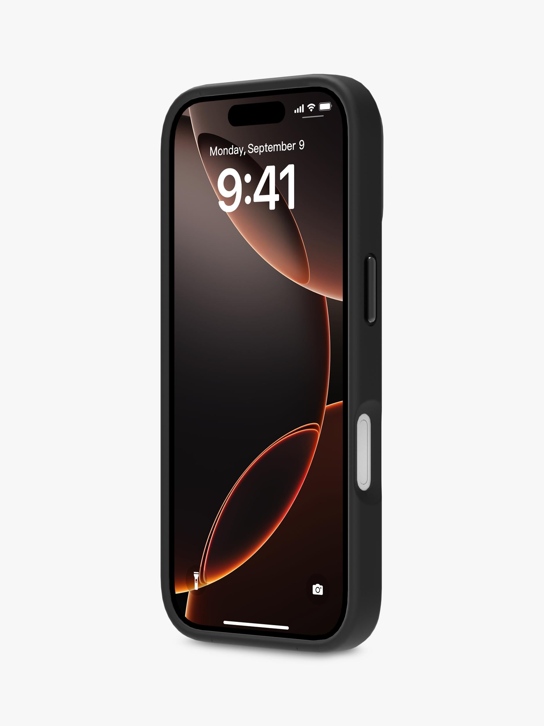 QDOS phone case for iPhone 17 Pro Black/Frosted - British product