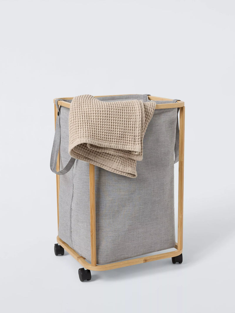 John Lewis rolling laundry hamper grey 67L, UK version