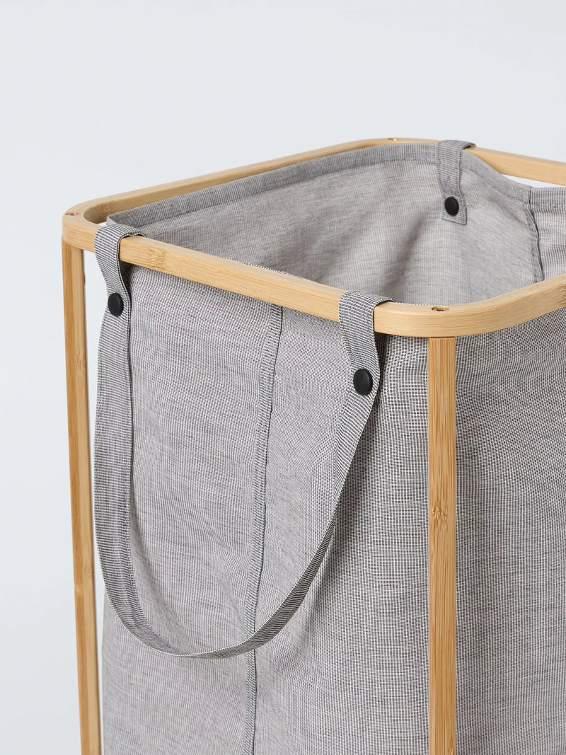 John Lewis rolling laundry hamper grey 67L, UK version