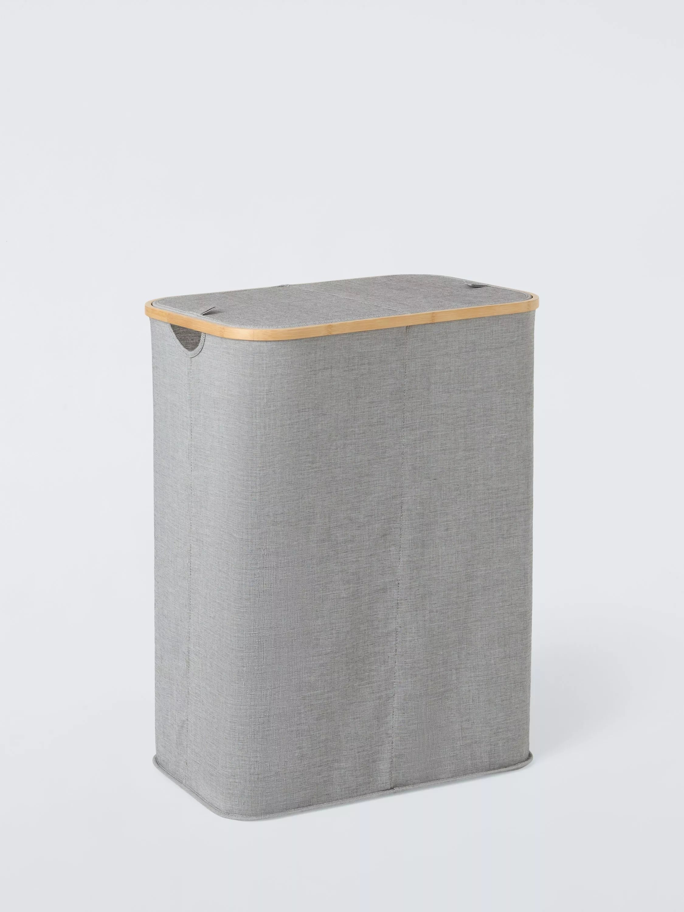 John Lewis bamboo rim laundry hamper grey, UK version