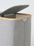 John Lewis bamboo rim laundry hamper grey, UK version