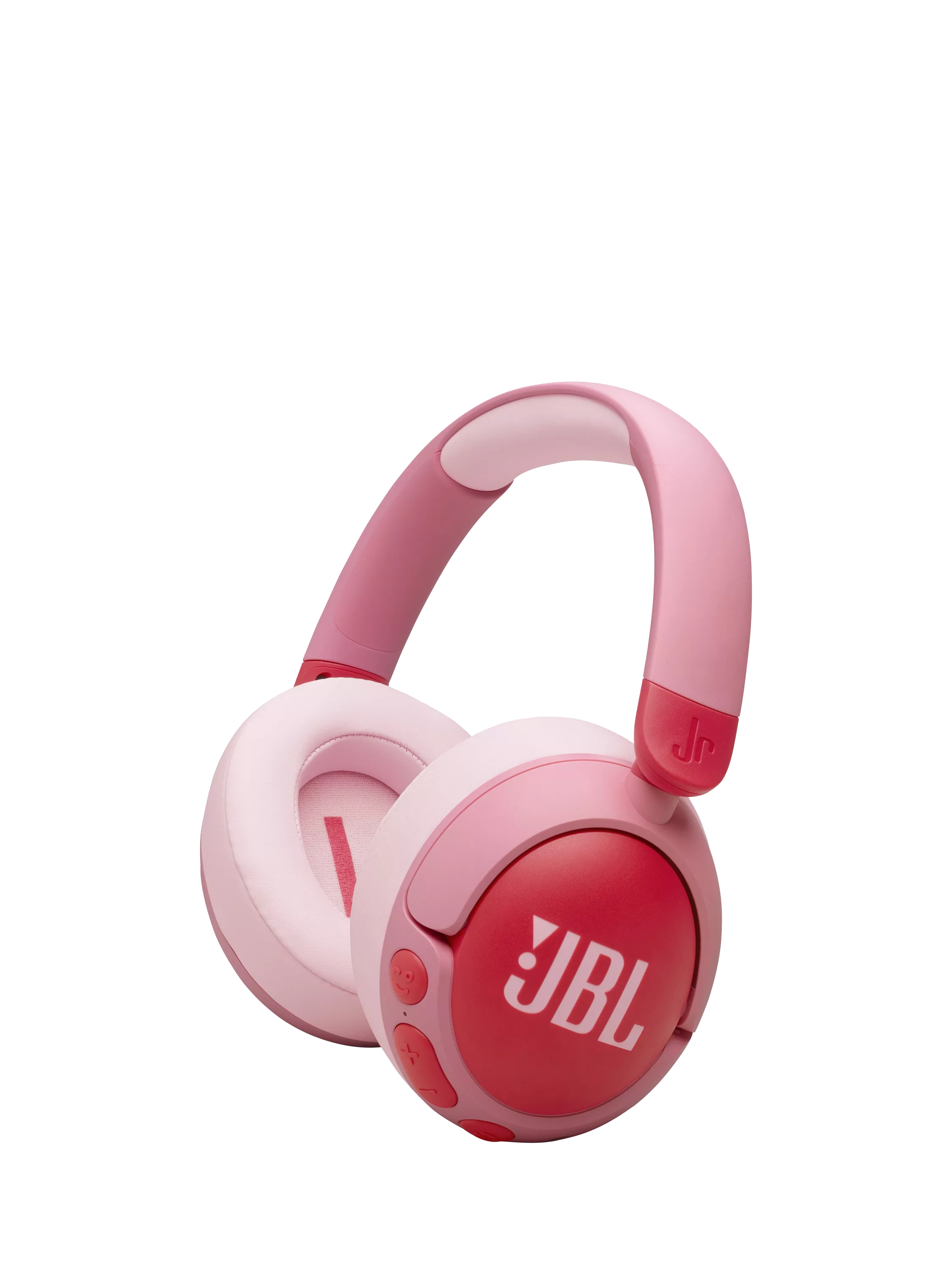 JBL Junior 470NC Volume Limiting Noise Cancelling Wireless Bluetooth Over-Ear Headphones with Mic/Remote, Pink