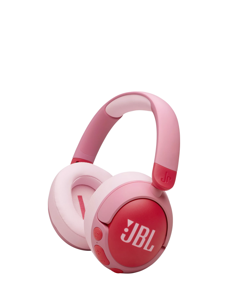 JBL Junior 470NC Volume Limiting Noise Cancelling Wireless Bluetooth Over-Ear Headphones with Mic/Remote, Pink