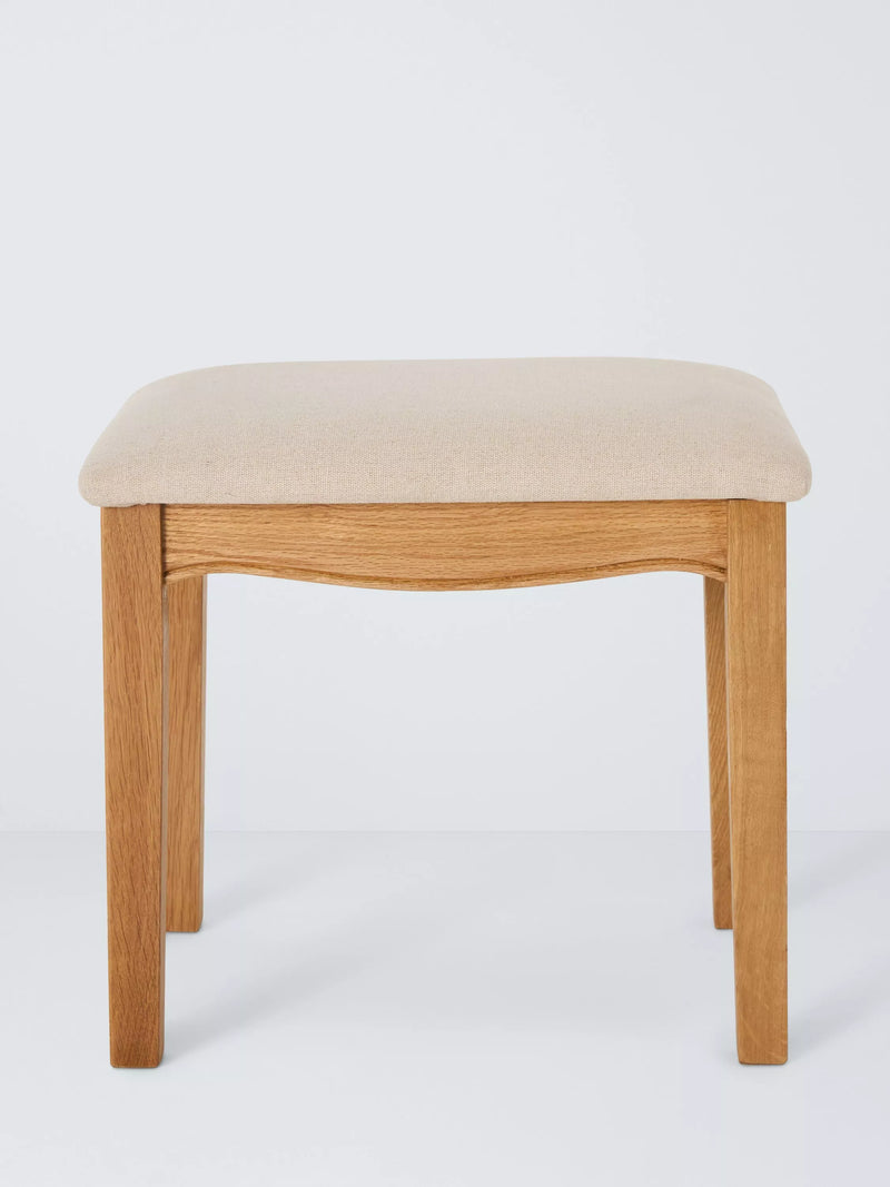 John Lewis dressing table stool Weathered Oak, imported from the UK